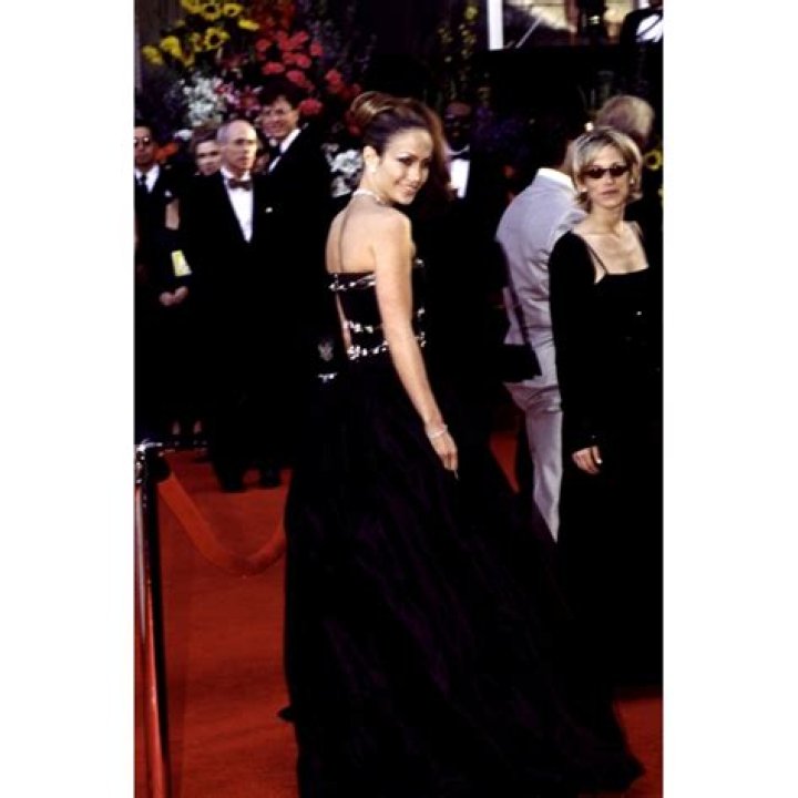 Arriving at the Academy Awards ceremonies, actress Shirley Jones and