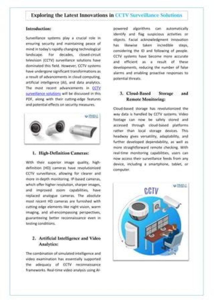 CCTV's Role In Enhanced Protection