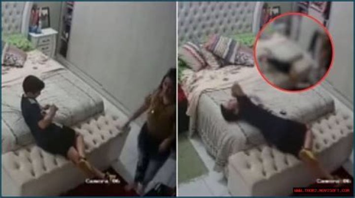 CCTV Footage Reveals Kid And Mom's Fate
