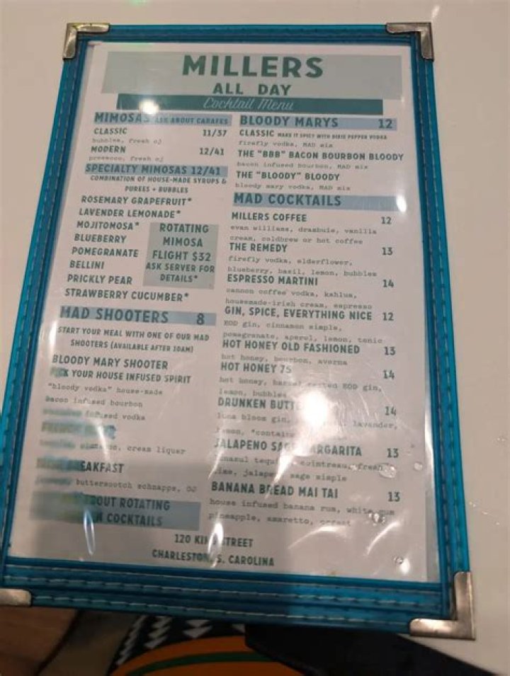 Discover The All-Day Menu Delights At Millers: A Culinary Journey Awaits