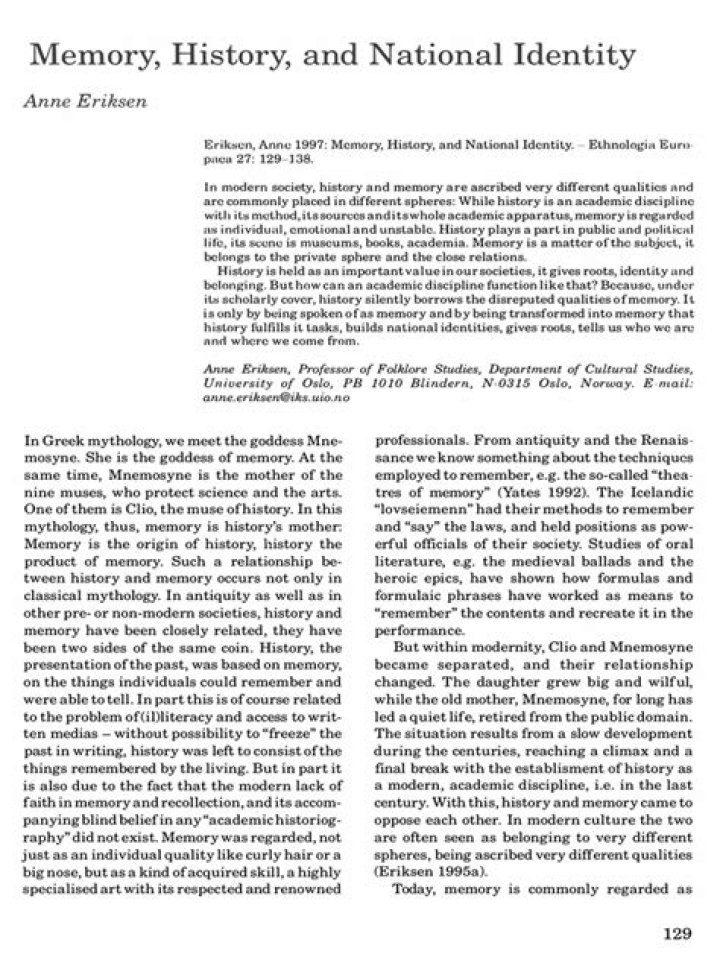 Exploring Memory, Identity, And The Echo Of History