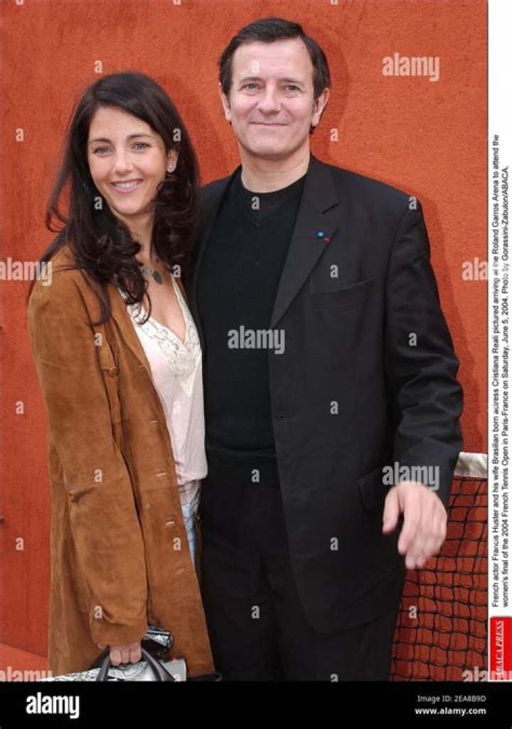 Francis Huster And His Wife