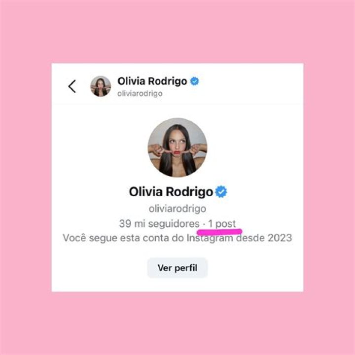 Olivia Rodrigo&rsquo;s Instagram profile post &ldquo;can&rsquo;t talk rn listening to