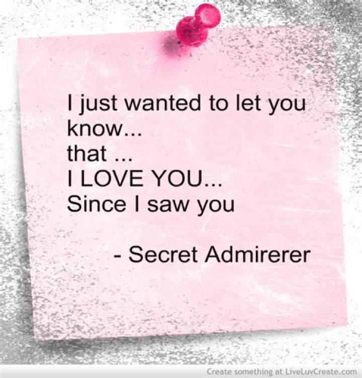 Secret Admirer Quotes For Her. QuotesGram