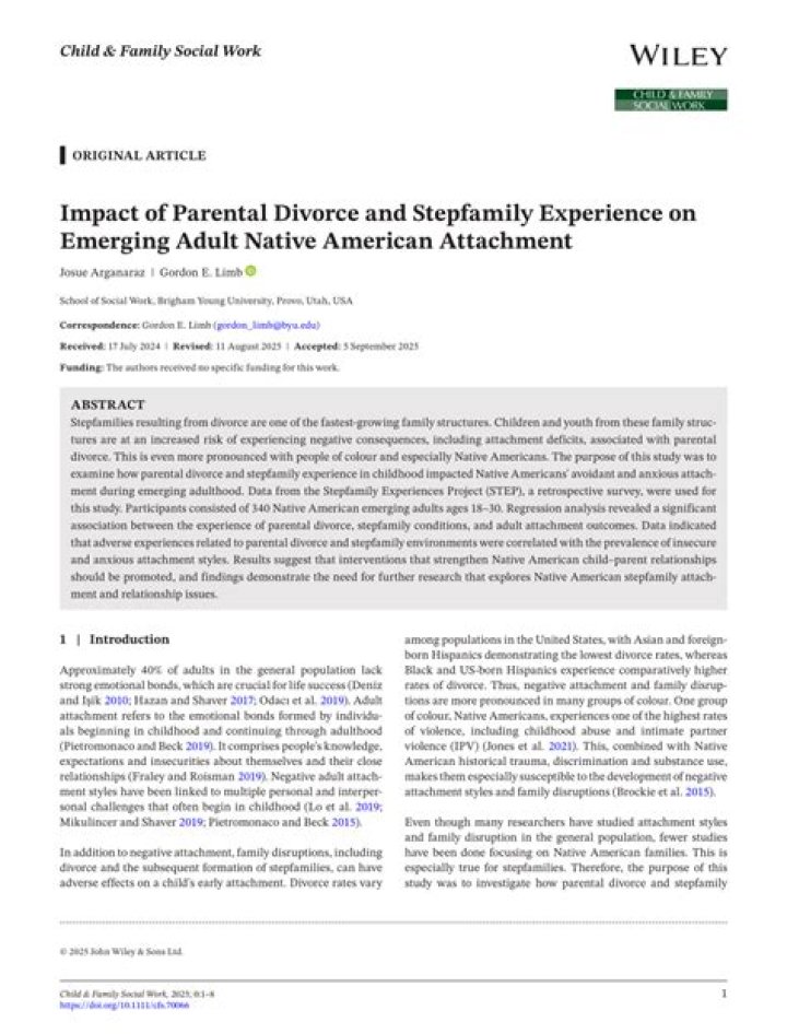 Uncovering The Impact Of Parental Divorce