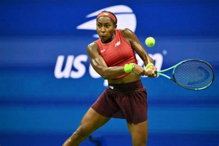 U.S. Open women's singles tennis champion Iga Swiatek poses at "Top of