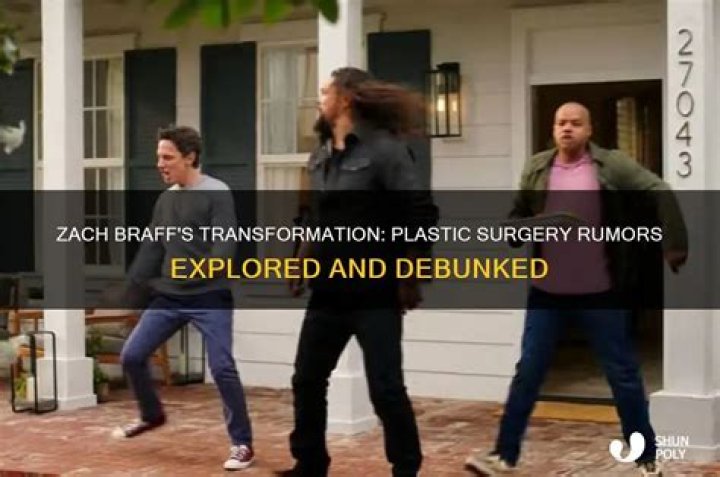 Zach Braff's Facial Transformation Explored